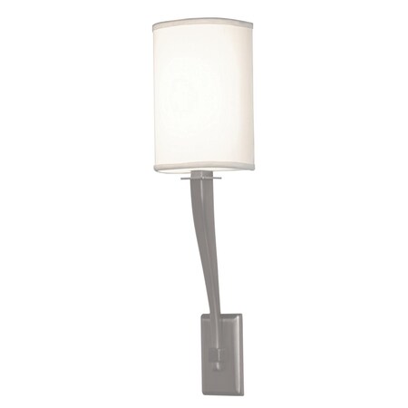 Afx Tory 6" LED Sconce - Satin Nickel Finish - White Linen Shade TYS062307LAJUDSNWH